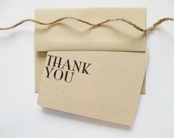 Modern Thank You Card - Single Card