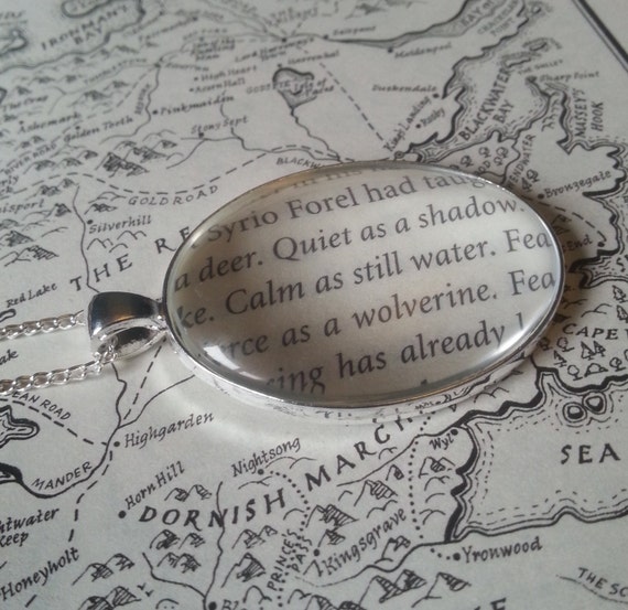 Items similar to Game of Thrones Arya 'Calm as Water' 'Water Dancer