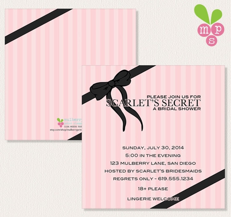 Adult Bridal Shower Victoria's Secret by