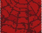 Spiderman Brick Stitch Bracelet Pattern