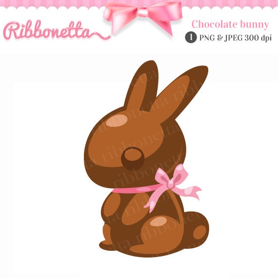 clipart chocolate easter bunny - photo #44
