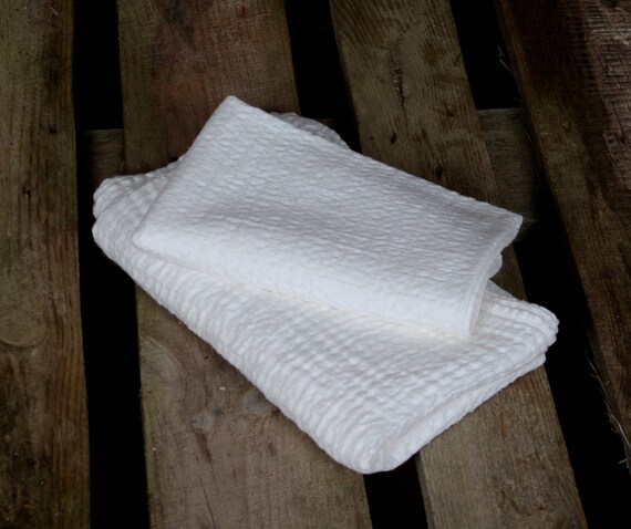 natural Linen Bath Sheet Linen towel waffle