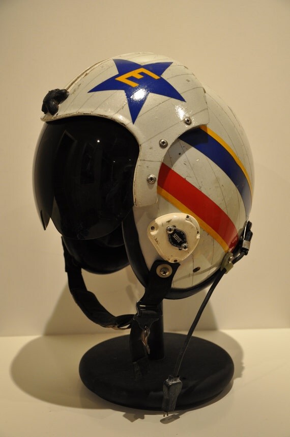 Named US Navy F-14A Tomcat HGU-33 Flight Crew Helmet. Used in