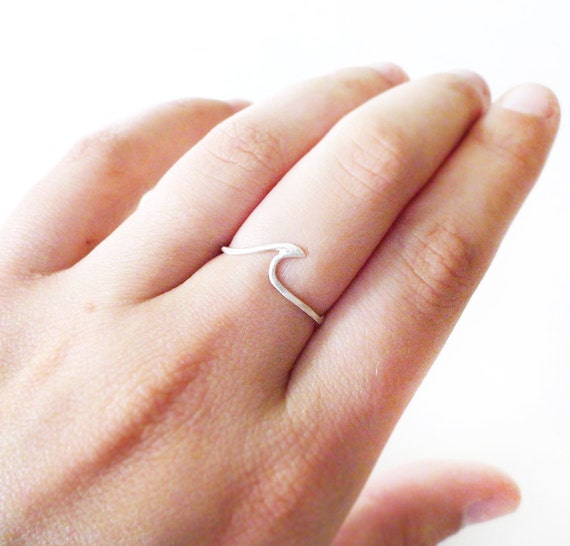 Wave Ring In Sterling Silver