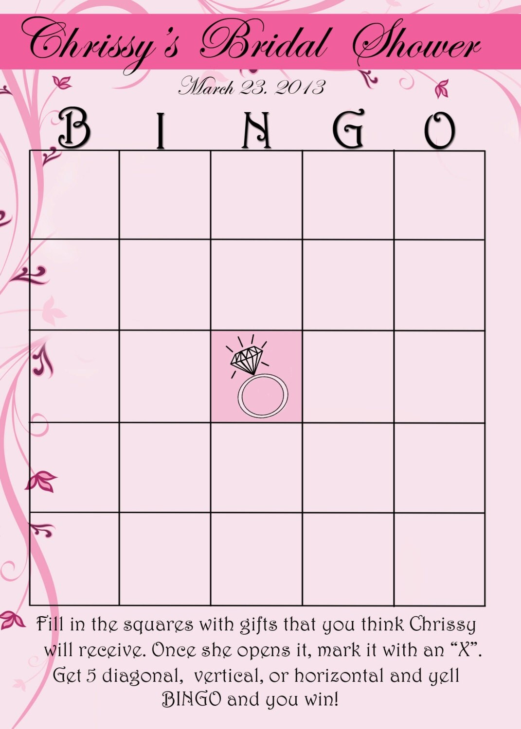 bingo baby shower printable blank .Printable Shower Bridal Cards Blank Boards Shower Bingo Bingo Baby