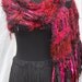 40% Off Sale Red & Black Handmade Crochet Wrap