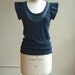 Jersey Top with White Necklace Stitching, modern romantic style- made to order