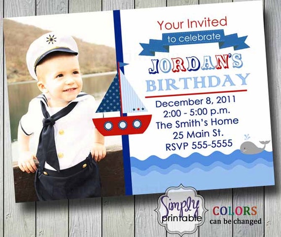 Sailor Birthday Invitation Il_570xn