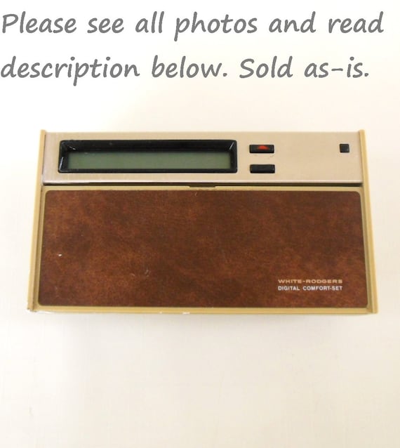 Digital Programmable Thermostat 1970s 1980s Architectural