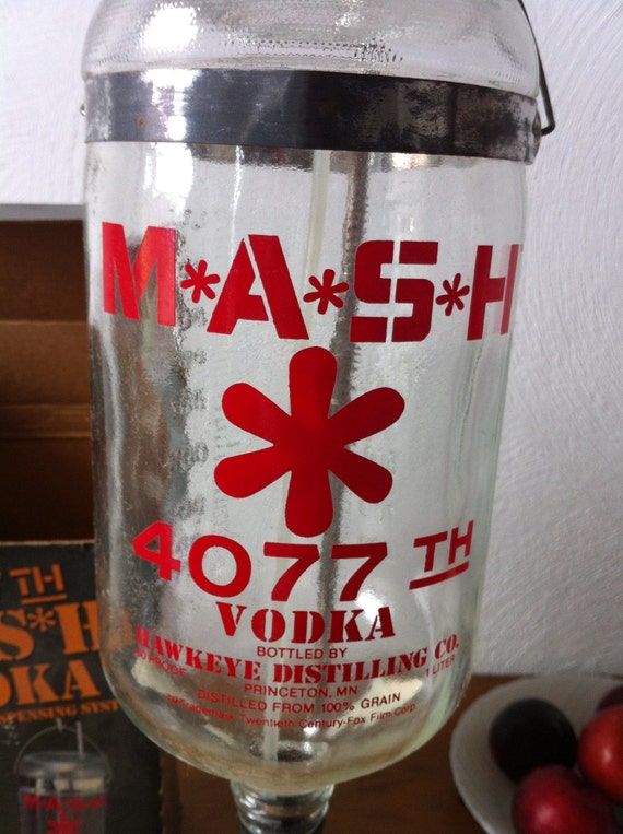 MASH 4077th TV Show Collectors Vodka Bottle with IV and
