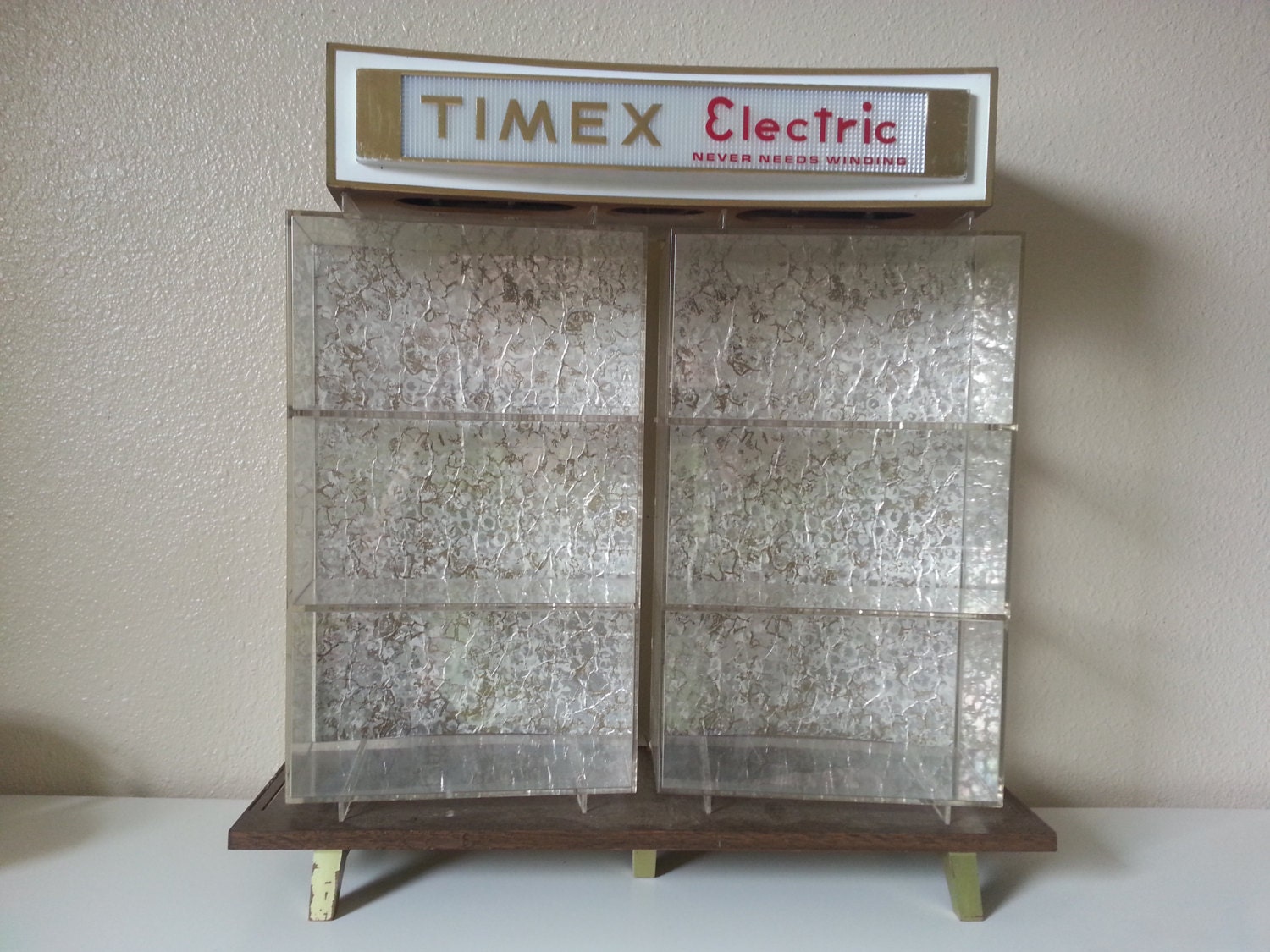 Timex Lighted Display Case Vintage