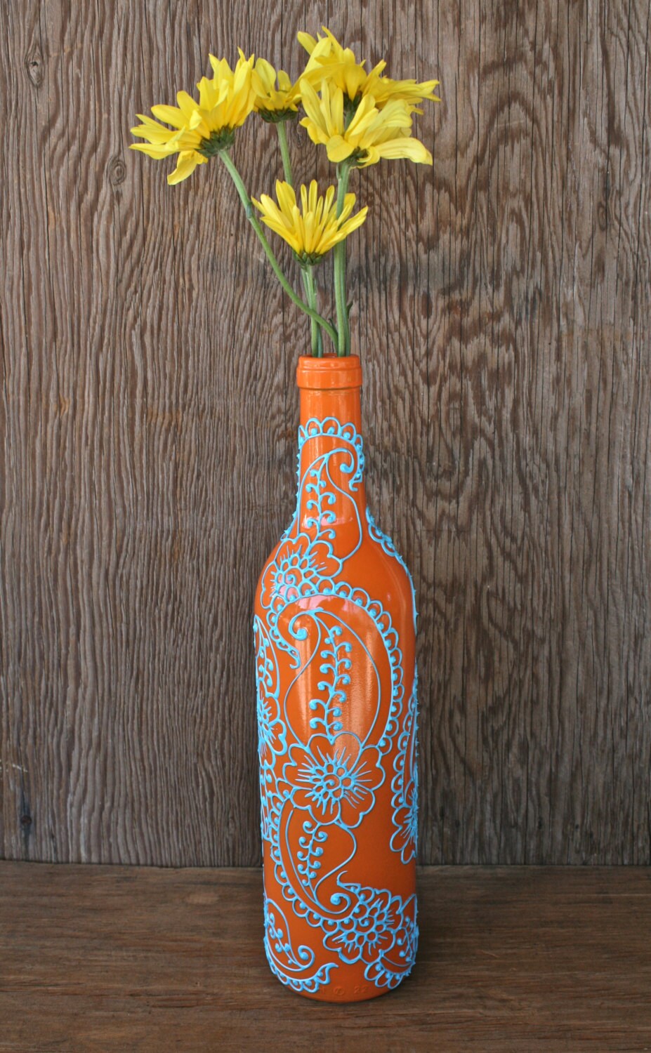 wine be made what bottles can with empty on Henna a bottle Style Vase from design made wine recycled