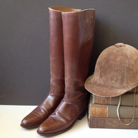 Antique England // Early 1900s Mansfield & Sons Equestrian Riding Boots