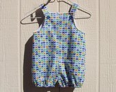 Rows of Elephants Romper 12 Month