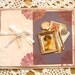 All Occasion Handmade Card Vintage Style Pink and Purple
