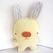 Yellow Rabbit - Recycled Wool Plush Toy