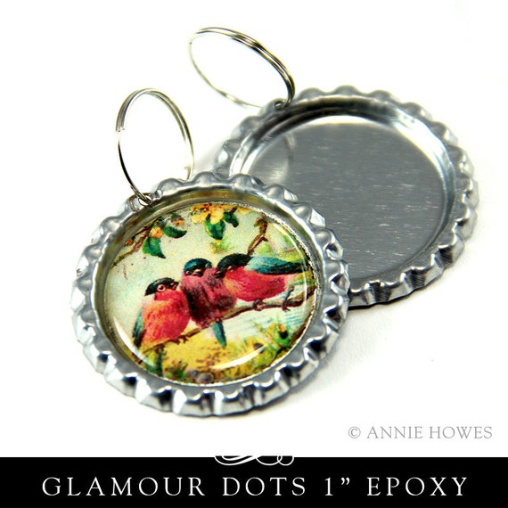 Premium Clear Domed Epoxy Resin Stickers for Bottle Caps and