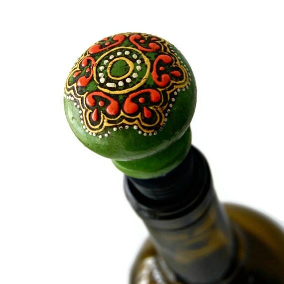 Unique Wine Stopper by BiscottiDesigns on Etsy