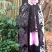 RESERVED for Jennifer Black beaded dress purple lace tassels gypsy boho medium by vintage opulence on Etsy