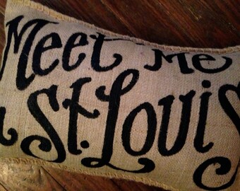 Quincy Burlap Pillow - Custom Quote