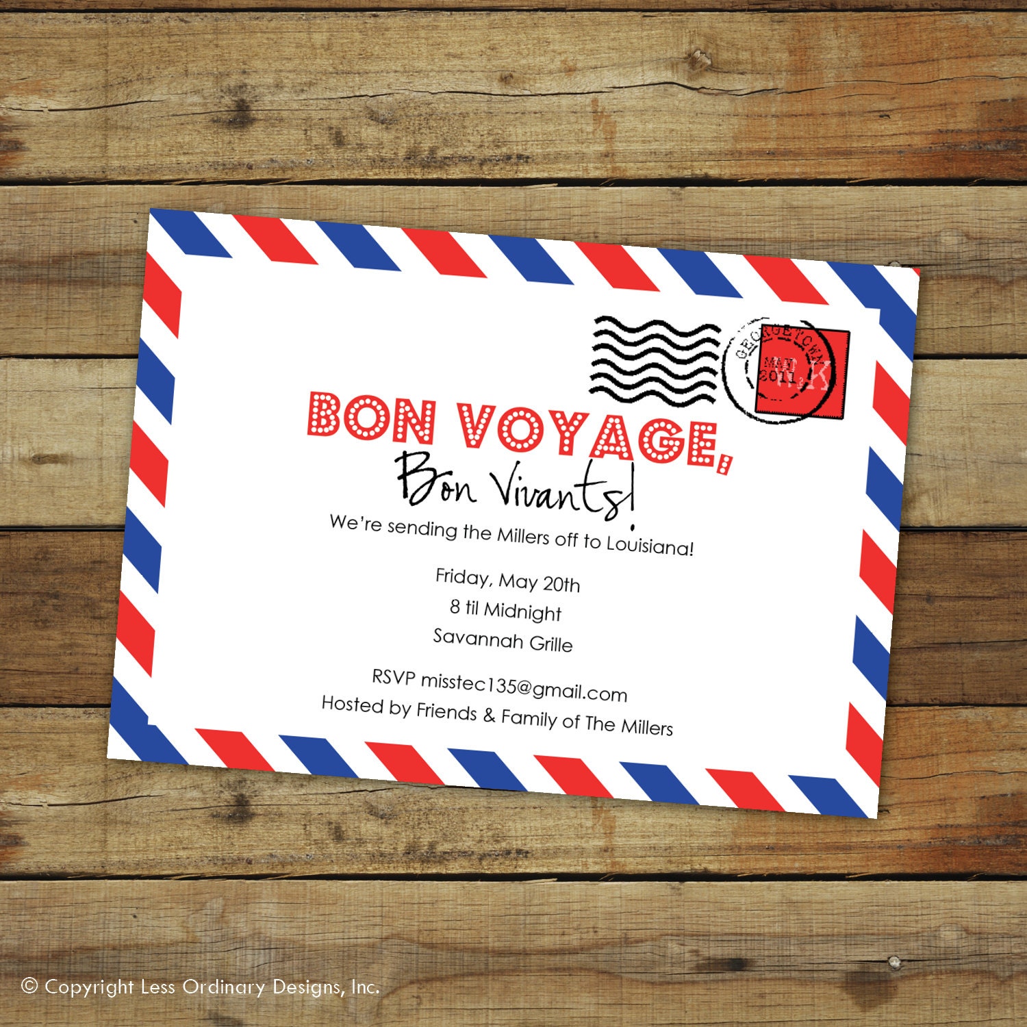 Bon Voyage Invitations 6