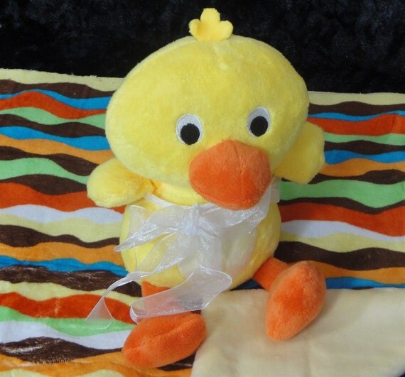 Items similar to Duck Toy & Blanket Dog Toy Baby Toy Cuddle