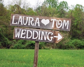 Wedding Sign, Personalized Wedding Sign, Wooden Wedding Sign, Rustic Wedding Sign, Wedding Ceremony Decor, Wedding Decor, Wood Sign