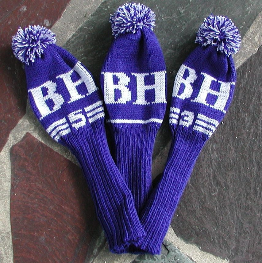 Personalized Golf Club Covers Set of 3 by BlazingNeedles on Etsy