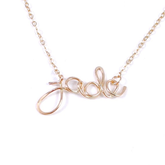 Personalized Name Necklace in 14Kt Gold-Filled