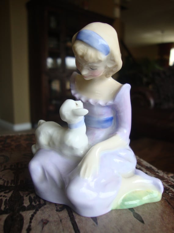 mary had a little lamb figurine