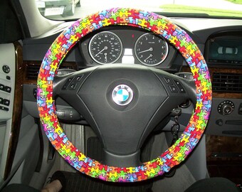 Autism Awareness Steering Wheel Cover