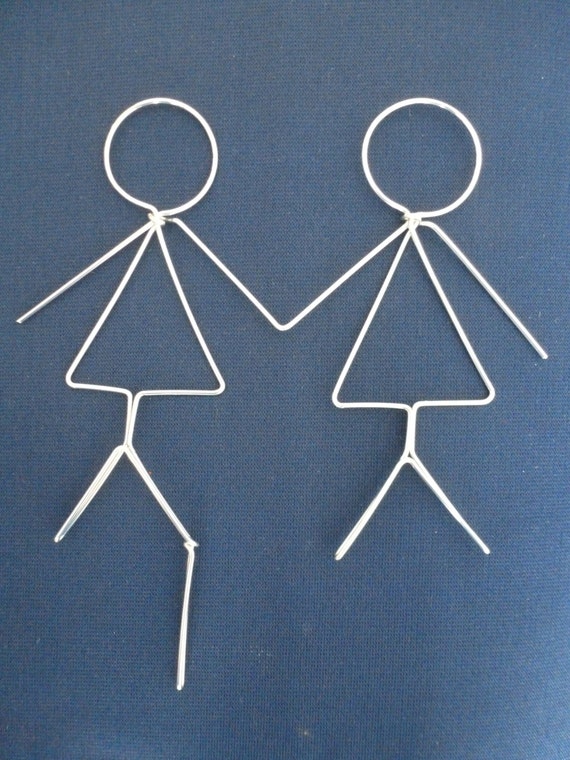 Items Similar To Best Friends Forever Same Sex Stick Figures Wedding Cake Topper On Etsy