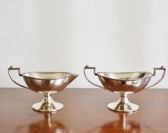 Vintage silver plated sugar and creamer set