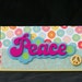 Checkbook Cover Clear Vinyl Unique Handmade Peace
