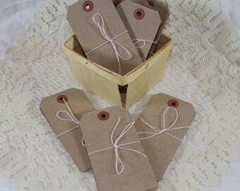 CLEARANCE Large Kraft Shipping Tags - bundle of 10