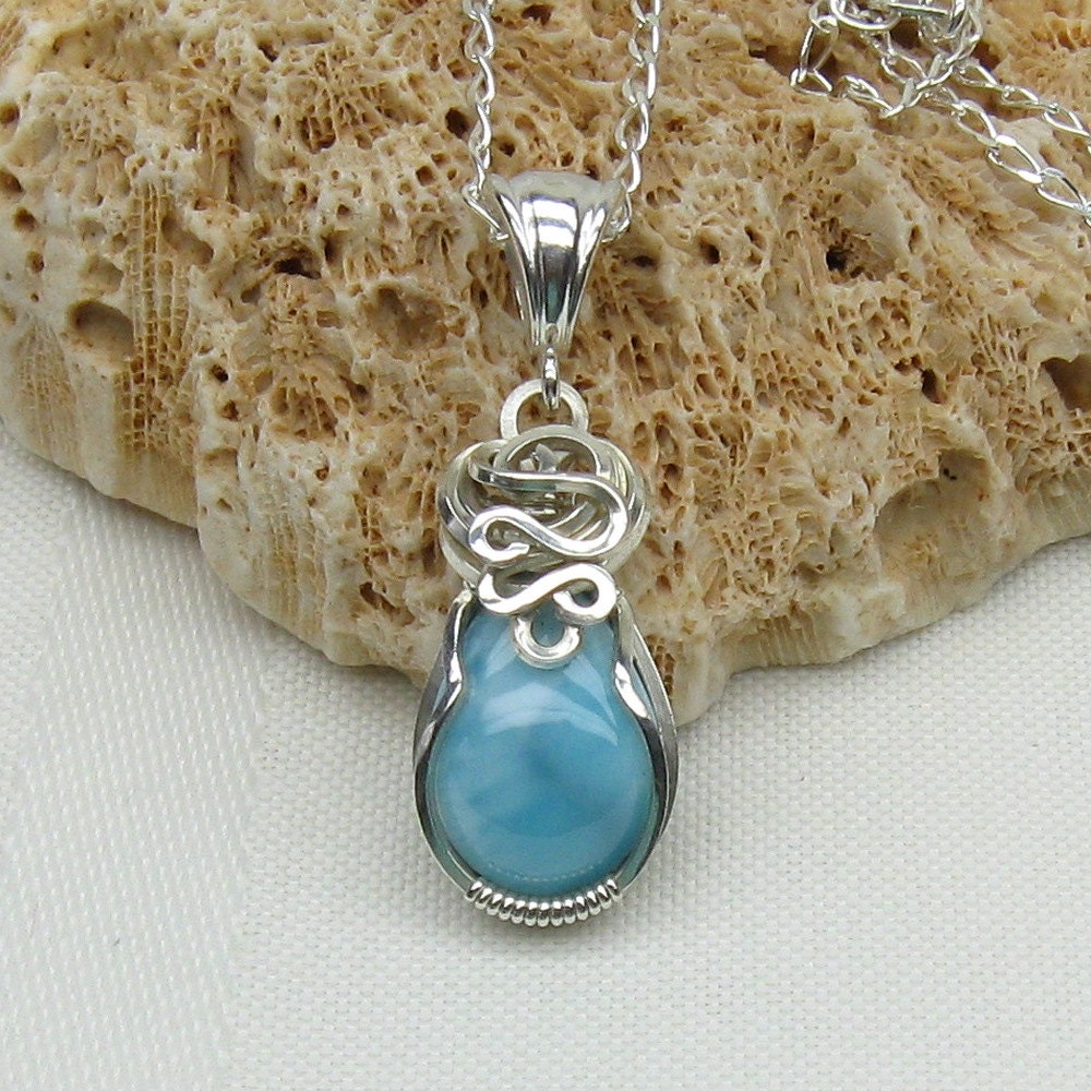 Larimar Jewelry Genuine Larimar Necklace Larimar