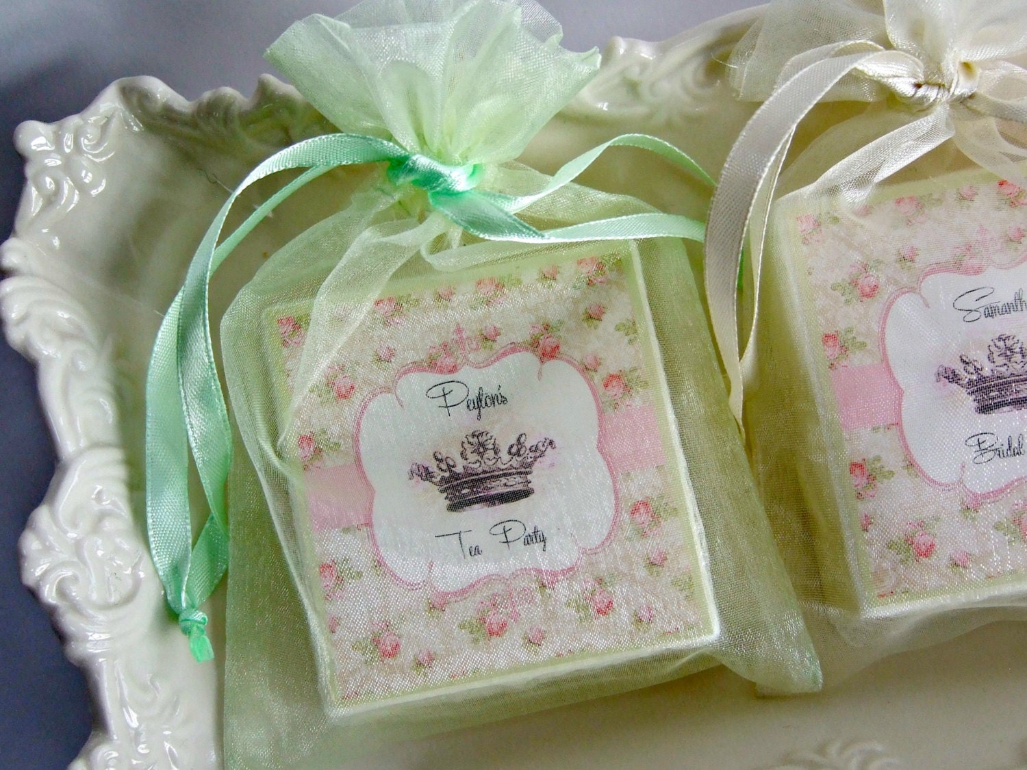 Shabby Chic Shower Favors Tea Party Favors Baby Shower