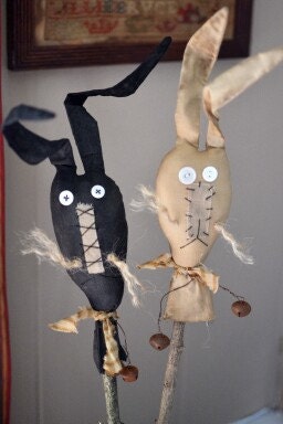 Primitive Bunny crock sticks