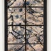 SALE CLEARANCE Tile Wall Hanging in Blues Purples and White