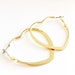 Golden Heart Hoop Earrings