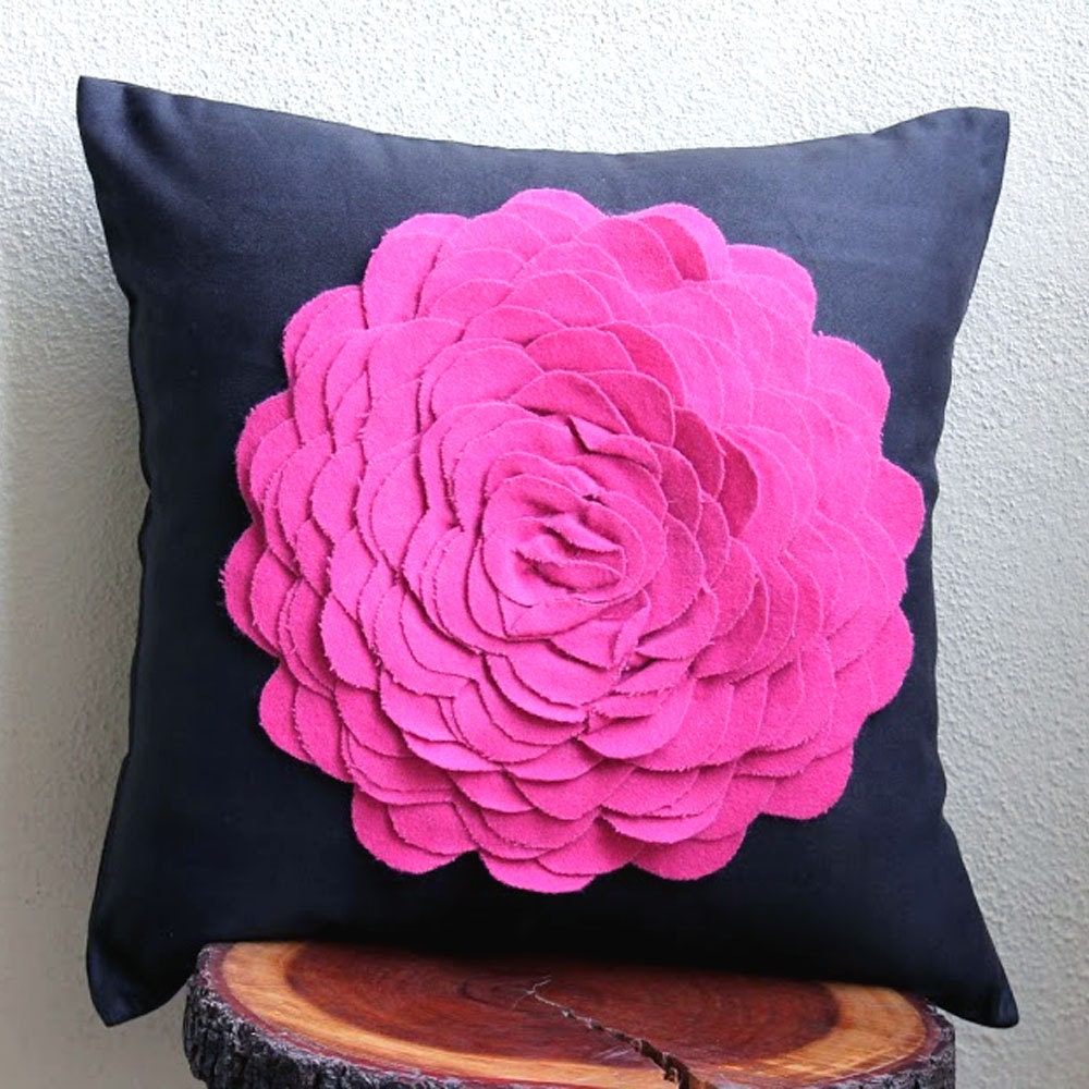 Decorative Pillow Sham Covers Couch Pillow 24 Inch Suede