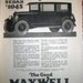 1924 The Good Maxwell Auto Automobile Ad Club Sedan Detroit MI