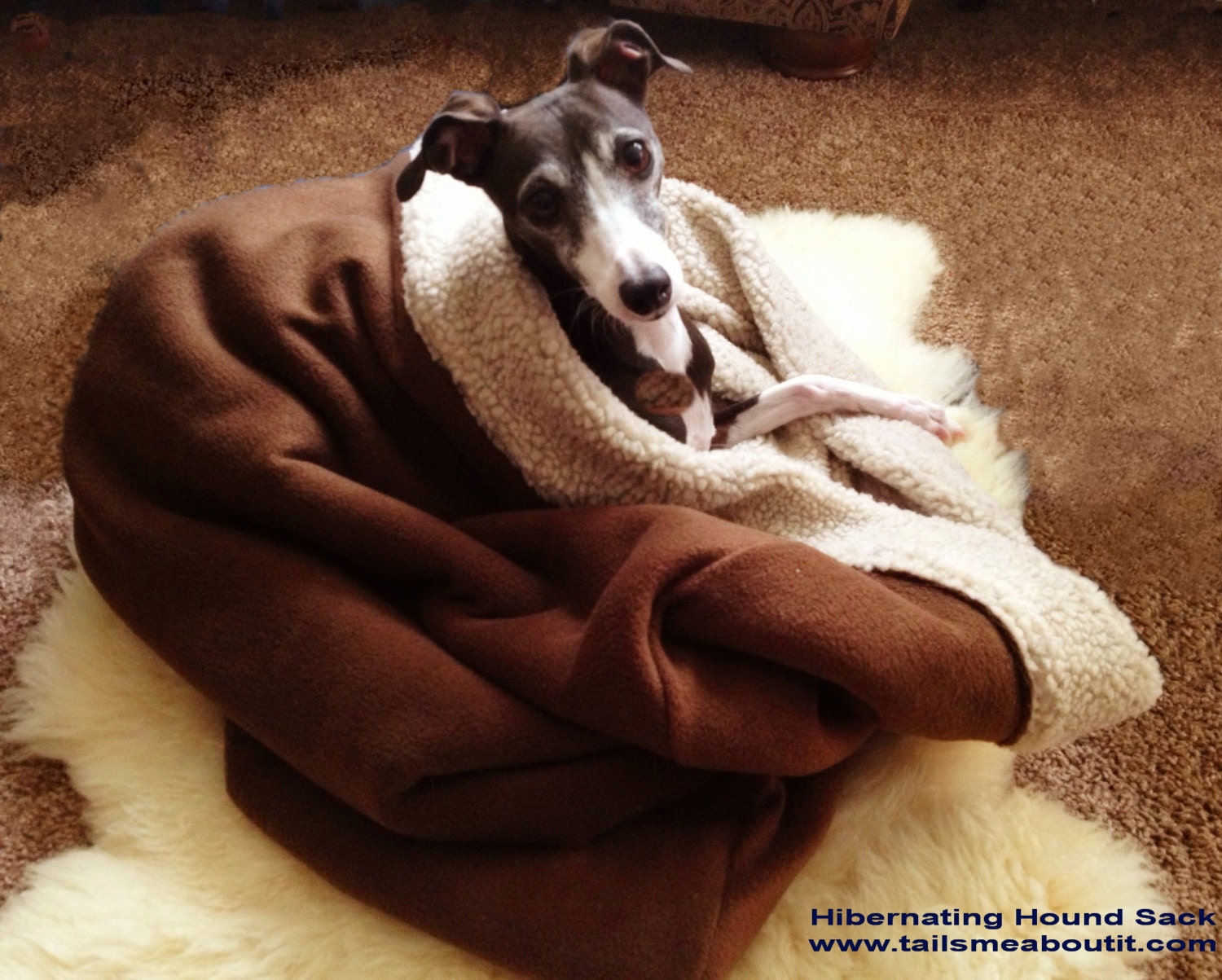 Hibernating Hound Sack Snuggle sack Pet Sleeper