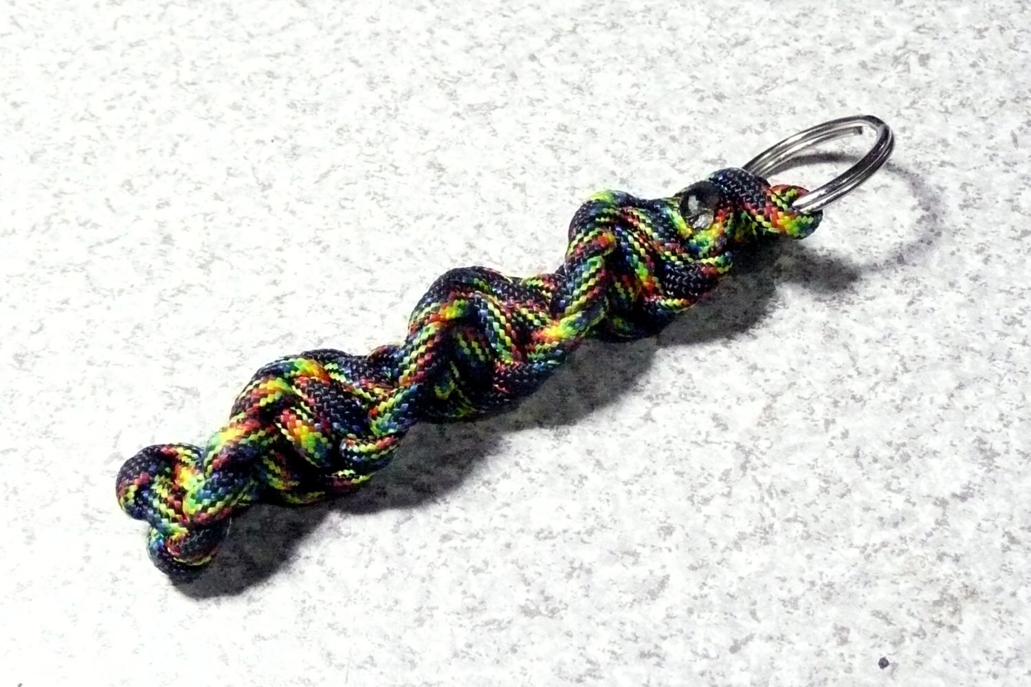 Spiral Galaxy Paracord Keychain