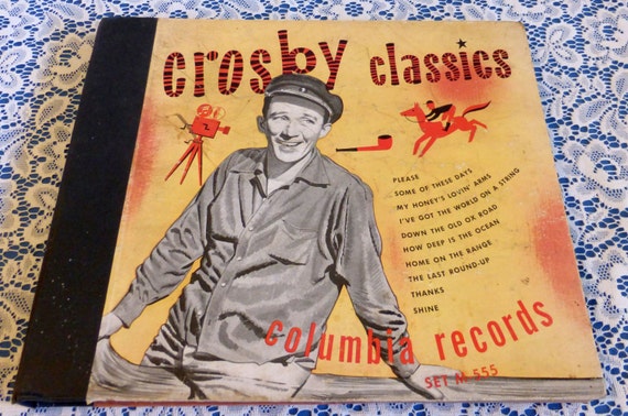 Items Similar To Bing Crosby Classics 78 RPM Vinyl Record Boxed Set ...