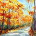 Autumn Leaves Watercolor Print