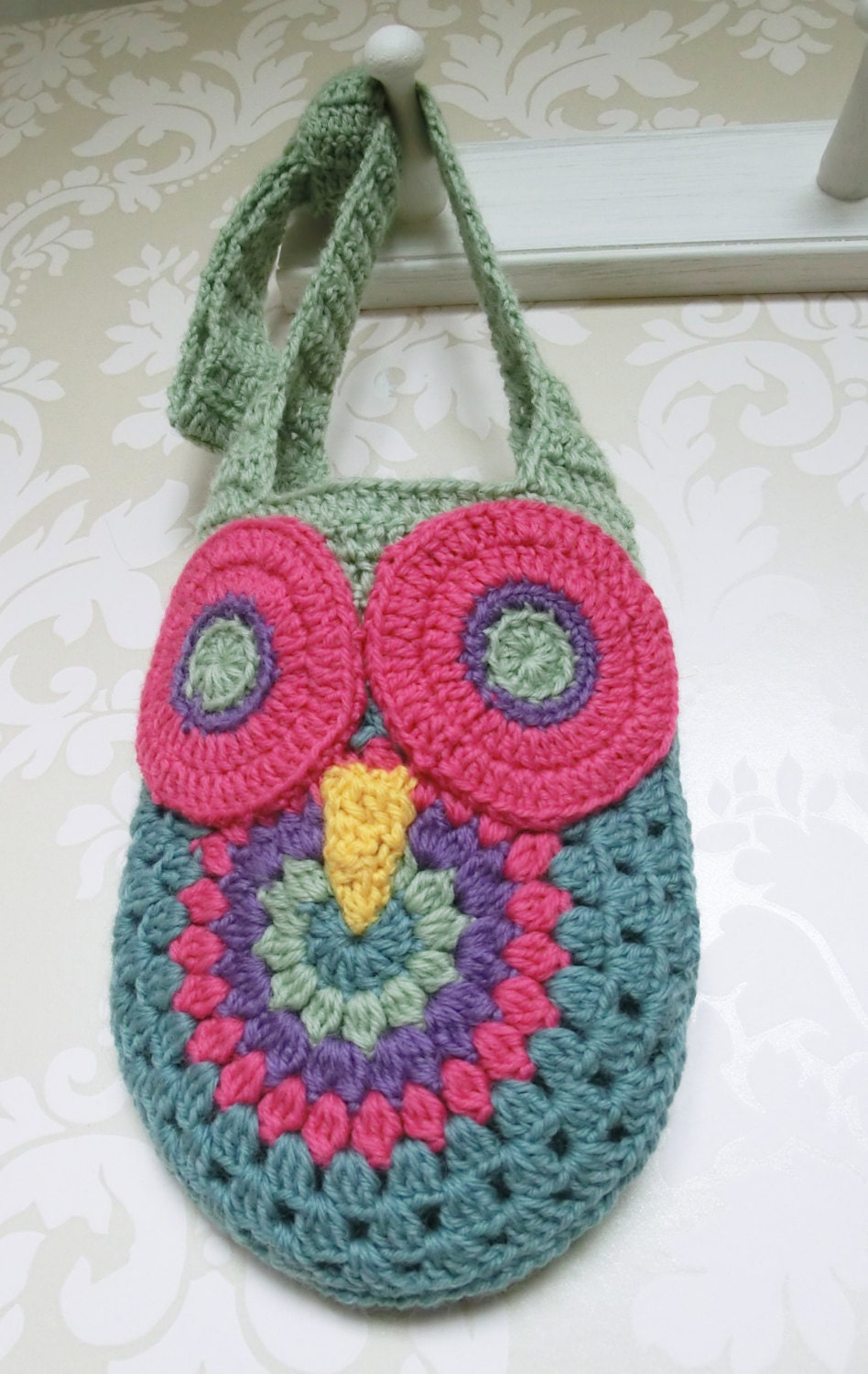 Owl Bag Crochet PATTERN PDF instant download