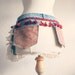 Women's Boho Hip Purse Denim Utility Belt Pouch Jeans Pockets Burgundy Tassel Gypsy Fringe 'WILD BETTY'