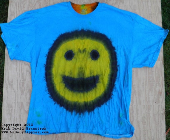 how to make a smiley face tie dye shirt