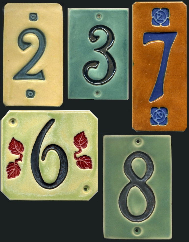 Handcrafted Single Digit Ceramic House Number Tile Address   Il Fullxfull.457102386 I0cr 